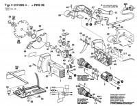 Bosch 0 603 225 803 Pks 38 Combi Port.Circular Saw P 230 V / Eu Spare Parts